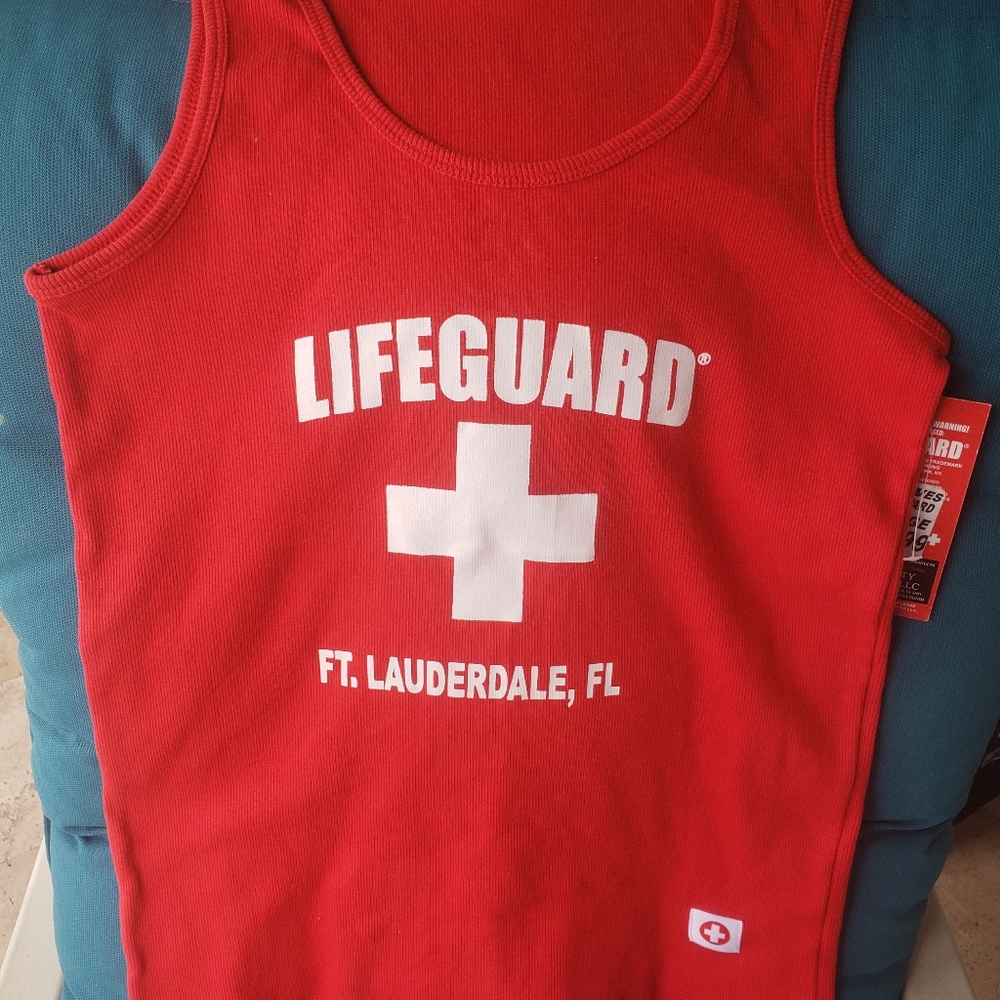Red Lifeguard Tank Top